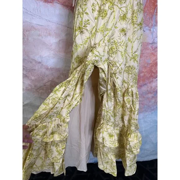 hutch rocco halter ruffled maxi dress Anthropologie Hutch Rocco Halter Ruffled Maxi Dress Size 2XSP $350